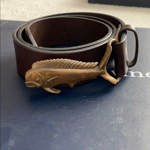 Vineyard Vines Mahi Leather Belt - Size 32